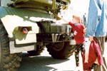 The 122-mm Multiple Rocket Launcher (MRL) "GRAD" on the Ural-375 6x6 truck chassis