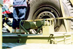 The 122-mm Multiple Rocket Launcher (MRL) "GRAD" on the Ural-375 6x6 truck chassis